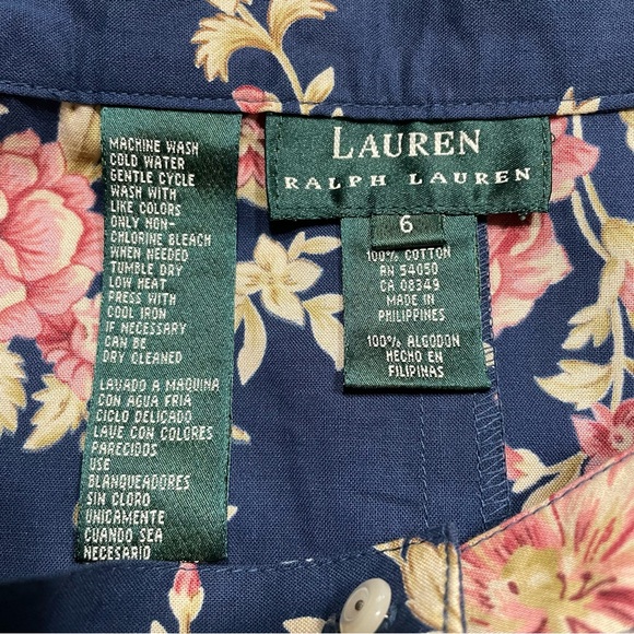 Vintage Lauren Ralph Lauren Country Floral Prairie Maxi Skirt Size 6 Dead Stock - Picture 6 of 8